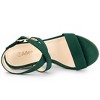 Allegra K Women's Back to College Slingback Crisscross Espadrille Wedges Heel Sandals - 4 of 4