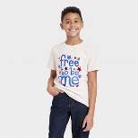 Boys' Short Sleeve 'Free to Be Me' Graphic T-Shirt - Cat & Jack™ Off-White