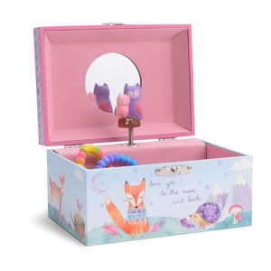 Jewelkeeper Woodland Owls Musical Jewelry Storage Box, Twinkle Twinkle Little Star Tune, Multicolored - 1 of 4