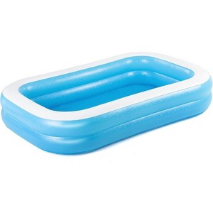 LLHZSY 8 Ft Inflatable Family Pool - Blue - 1 of 4
