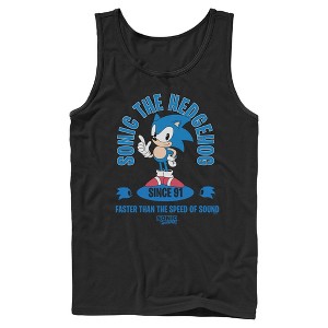 Mens Sonic the Hedgehog Faster Than the Speed of Sound Tank Top - 1 of 4