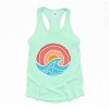 Simply Sage Market Ocean Circle Retro Racerback Tank - 2 of 4