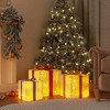 vidaXL Lighted Christmas Box Set of 3 White, Red, Gold, Blue - 2 of 4