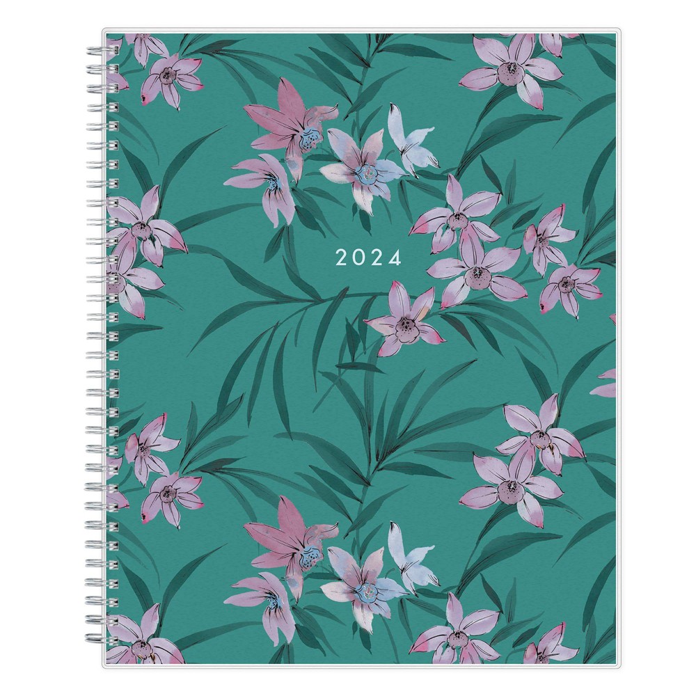Blue Sky 2024 Planner Weekly/Monthly 8.5"x11" Frosted Cover Azul Cool