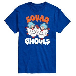 Men's - Dr. Seuss - Squad Ghouls Thing 1 and Thing 2 Short Sleeve Graphic T-Shirt - 1 of 4