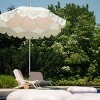 MINNIDIP Round Scalloped Petal Market Patio Umbrella - Blush - 3 of 4