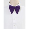 Allegra K Men's Pre-tied Solid Color Formal Party Prom Velvet Bow Ties One Size - 2 of 4
