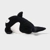 Orca Whale Weighted Plush Kids' Throw Pillow Black - Pillowfort™ - 2 of 4