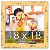 PosterPalooza | Square Shabby Chic Yellow Picture Frame - UV Acrylic, Foam Board Backing, Hanging Hardware - 2 of 4