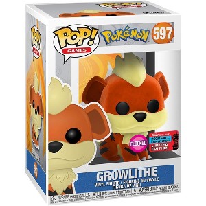 Funko Pop! Pokemon Flocked Growlithe # 597 Fall Convention Limited Edition - 1 of 3