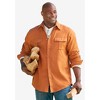 KingSize Men's Big & Tall Signature Solid Flannel Shirt - 4 of 4