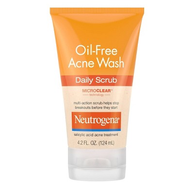 Neutrogena Oil-Free Acne Face Wash Daily Scrub with Salicylic Acid - 4.2 fl oz