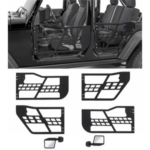 Off-Road Tubular Doors Compatible with 2018–2025 4-Door Mid-Size Adventure SUV – Set of 4 Fat Tube Half Doors for Outdoor Trail &  Use - 1 of 4