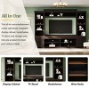 Bookshelf Farmhouse with Adjustable Shelves and Display Cabinets for Living Room 108in Wide - 3irtyhousy - 3 of 4