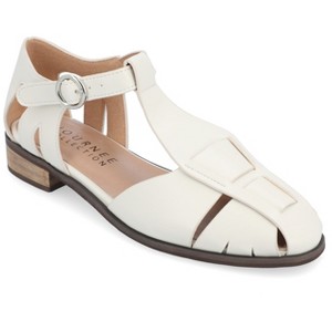 Journee Collection Womens Azzaria Low Block Heel Square Toe Flats - 1 of 4