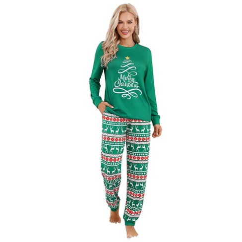 Christmas Pajamas for Family Christmas Pjs Matching Sets for Adults Holiday Xmas Sleepwear Set - image 1 of 4