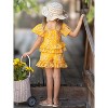 Golden Bloom Eyelet Puff Sleeve Top and Ruffle Shorts Set Mia Belle Girls - 3 of 4