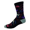 Crazy Dog T-Shirts Women's Auntiesaurs Socks Funny Dinosaur Flowers Plants Aunt Family Graphic Novelty Footwear - 3 of 4