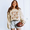 Simply Sage Market Coquette Football Chart Sweatshirt - 2 of 4
