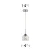 Possini Euro Design Chrome Mini Pendant 6" Wide Modern Faceted Crystal Strands Clear Glass Shade Fixture for Dining Room Living Foyer Kitchen Island - image 4 of 4