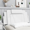 vidaXL Headboard Cushion White 39.4" Faux Leather - 3 of 4