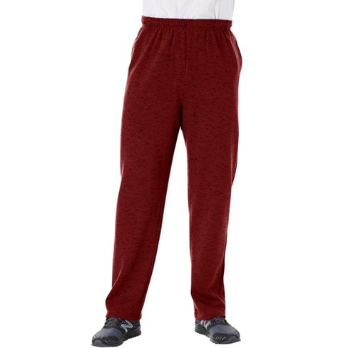 Fruit of the Loom Men's and Big Men's Fleece Open Bottom Sweatpant with  Pockets 