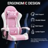 Bosmiller Ergonomic Gaming Chair Racing Style Office Chair, Computer Desk Chair, Swivel Reclining PU Leather PC Gamer Chair - 4 of 4