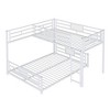 YOOCOZZ Twin Over Full L-shaped Metal Bunk Bed with Safe Guardrails - 3 of 4