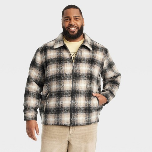 Plaid bomber jacket mens hotsell