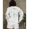 Samii Ryan | Smiley® Flourish Waffle Crewneck, White, Medium, 3 - 2 of 4