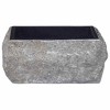 VidaXL Sink Black 11.8"x11.8"x5.1" Marble - 3 of 4