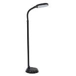Hastings Home Daylight LED Floor Lamp – 17W, Black