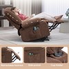 Fabric Power Lift Recliner Chair Sofa with Vibration Massage, Heat and Side Pockets - 2 of 4