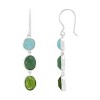 Silpada 'Let Things Grow' Sterling Silver Green Aventurine and Multi-Colored Quartz Drop Earrings - 2 of 4