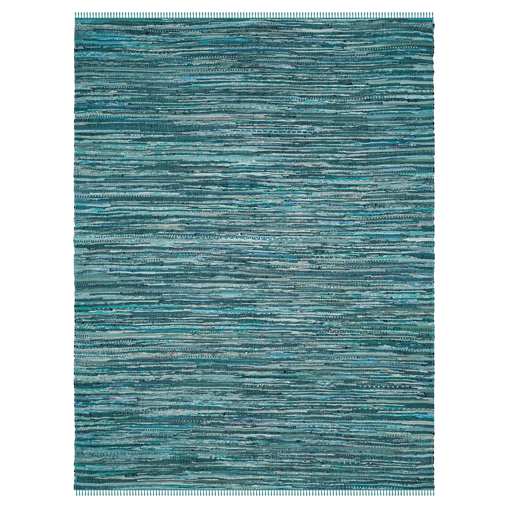 Turquoise Spacedye Design Flatweave Woven Area Rug 5'x8' - Safavieh