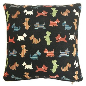 Scottie Dog Pillowcase/Cushion Cover 18 x 18 Inch - 1 of 1