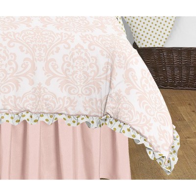 Sweet Jojo Designs Full/Queen Comforter Bedding Set Amelia Pink and White 3pc — фото 3