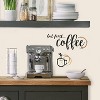 But First Coffee Quote Peel and Stick Wall Decal Black/Gold - RoomMates: Modern Vinyl Typography, Self-Adhesive Decor - image 4 of 4