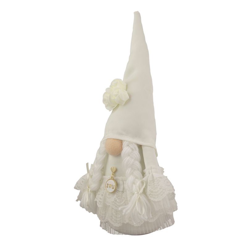 Northlight 12.75" White Wedding Day Bride Gnome, 4 of 6