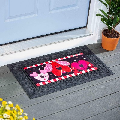 Evergreen Puppy Love Sassafras Indoor Outdoor Switch Doormat 1'10"x10" Multicolored