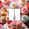Unique Bargains Piping Tip Small Puff Mouth 304 Stainless Steel Silver Tone 1 Pcs - 2 of 3