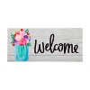 Evergreen Indoor Outdoor Doormat Bundle Set of 5 - Frame and 4 Welcome Seasonal Inserts Pumpkins Lemonade Snowman Floral - 2 of 4
