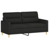 vidaXL 2-Seater Sofa Black 55.1 in. Fabric - 2 of 4