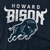 Howard University Distressed Primary Adult T Shirt, Navy - image 2 of 4