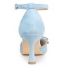Allegra K Women's Rhinestones Bow Ankle Buckle Strap Stiletto Heel Pumps - 3 of 4