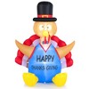 Costway 6 FT Thanksgiving Inflatable Turkey Harvest Day Decoration for Lawn w/Lights - 3 of 4