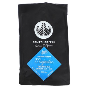 Centri Coffee, Organic Majestic, Chocolate Malt + Spice, Whole Bean, Decaf, 12 oz (340 g) - 1 of 2