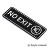 Unique Bargains Acrylic Self-Adhesive Decor Home Business No EXIT Sign - 3 of 4