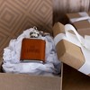 Pavilion Gift Company - Out Camping - PU Leather & Stainless Steel 1 oz Mini Flask - Portable Drinkware - 4 of 4