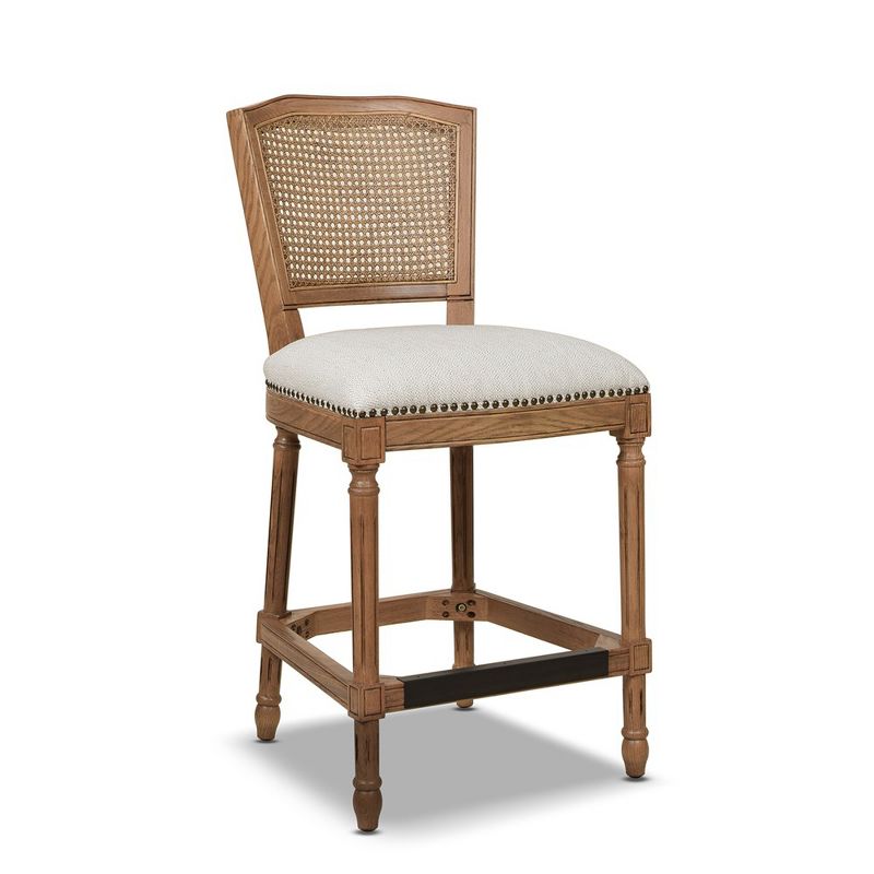 Jennifer Taylor Home Triomphe Rattan Wicker High Back Armless Counter Bar Stool, 2 of 8